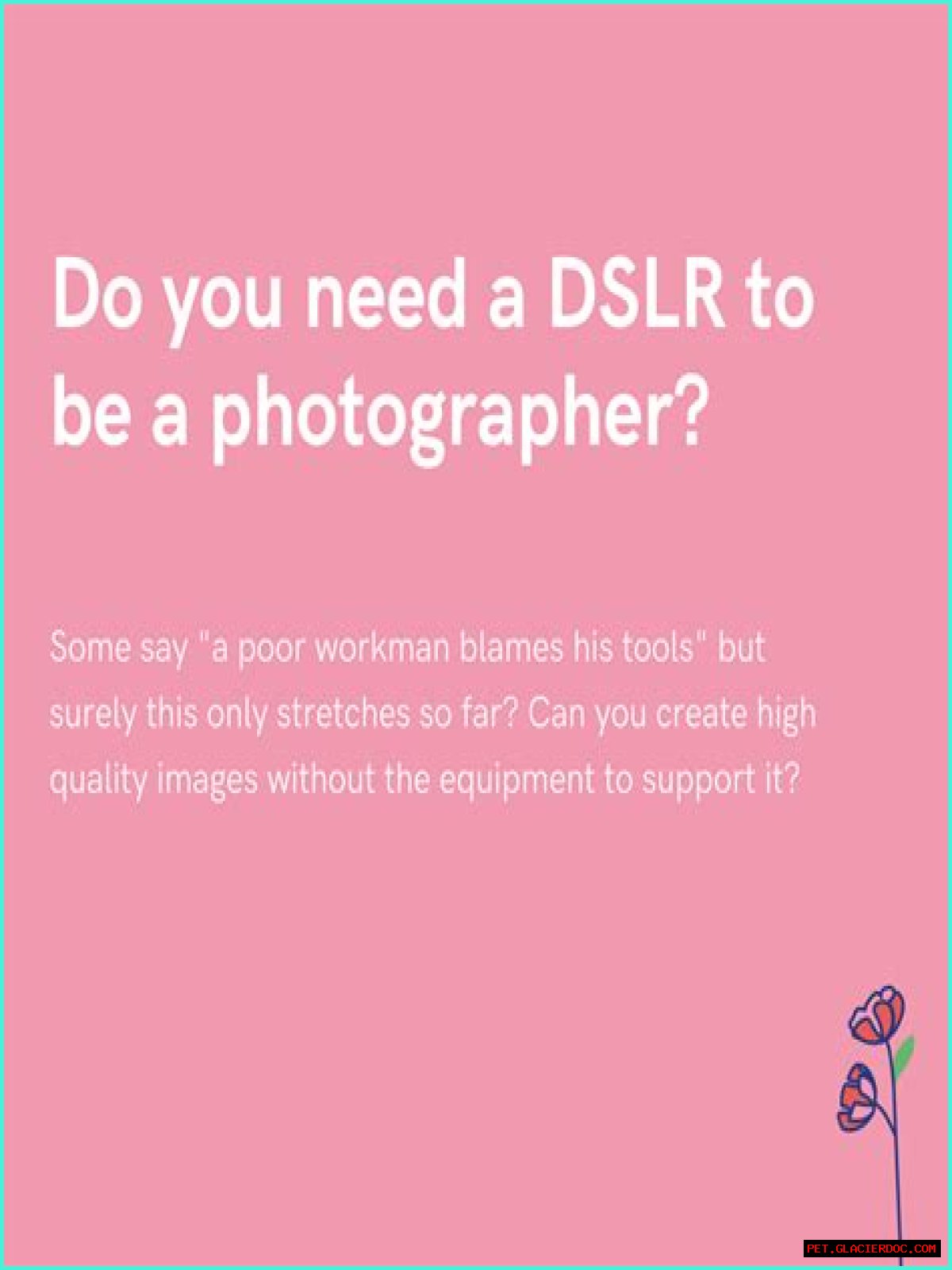 Do you need a DSLR for photography?