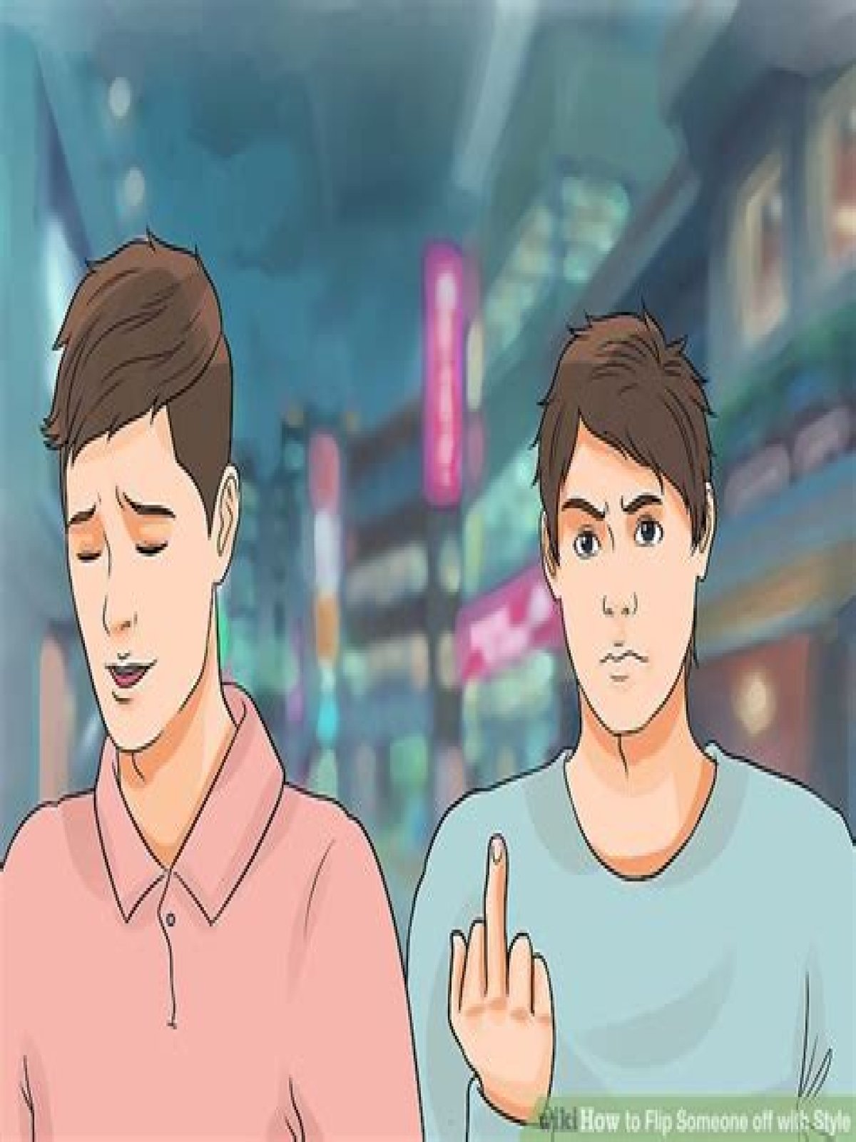 How do you flip someone off?