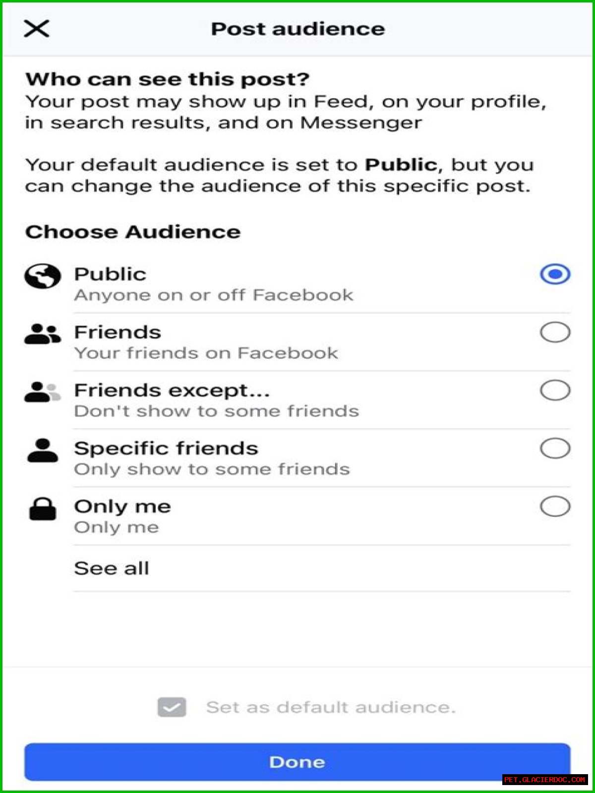 How do you make a Facebook post shareable to the public?