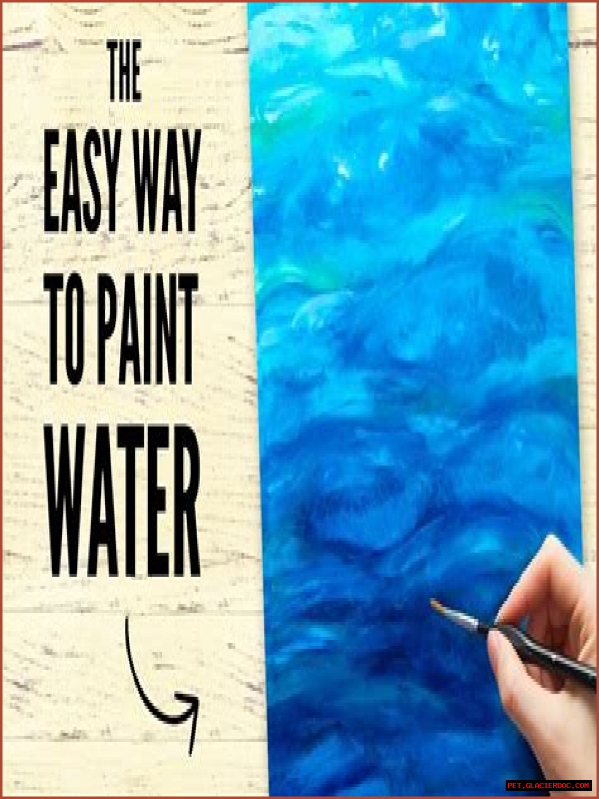 How do you make paint look like water?