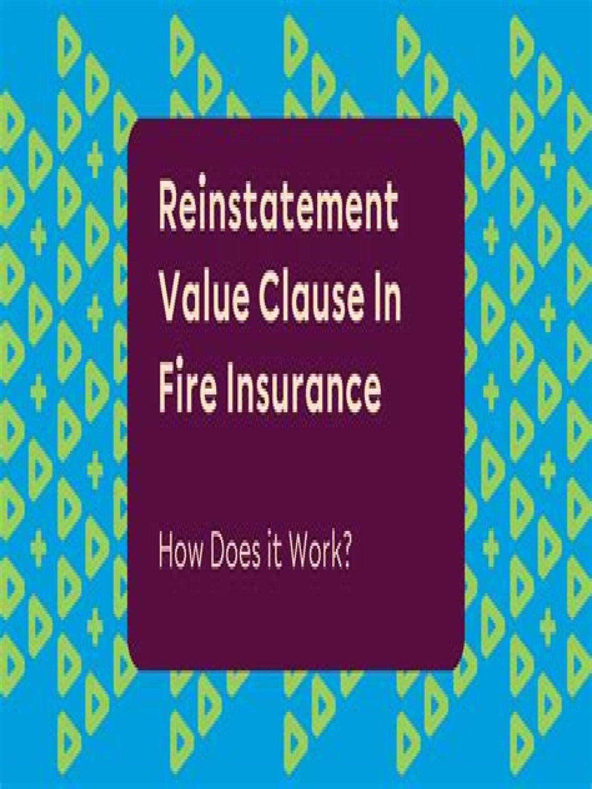 How do you read fire insurance?