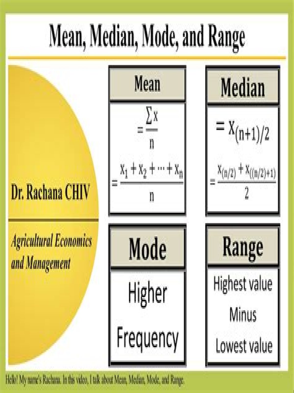 How do you use mean median and mode in research?