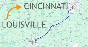 How far is Cincinnati from New Jersey?