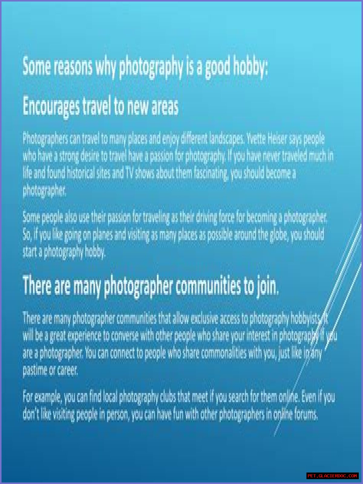 Is photography a good hobby?