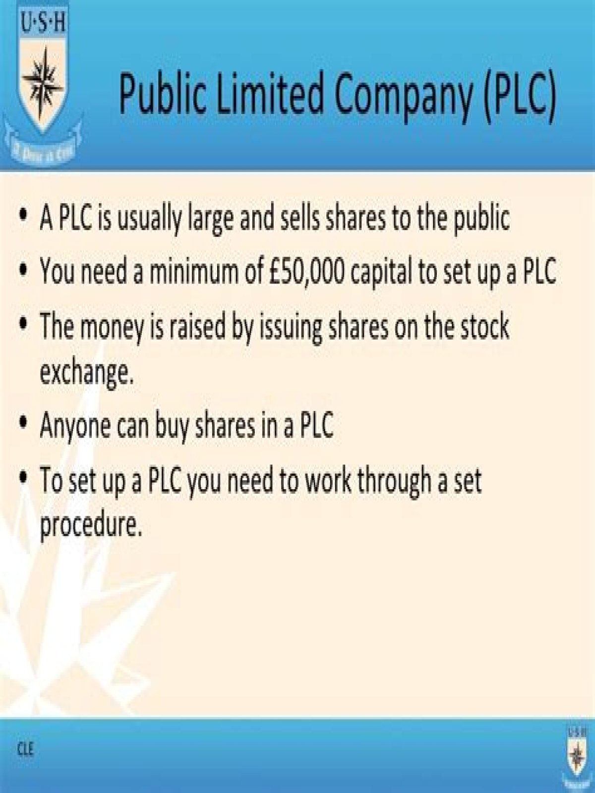 Is PLC and Ltd the same?