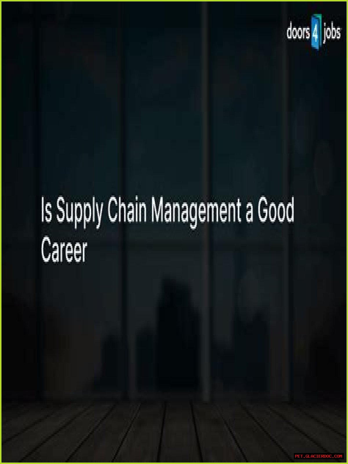 Is supply chain management a good career