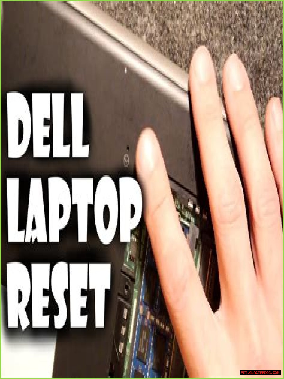 Is there a reset button on my Dell laptop?