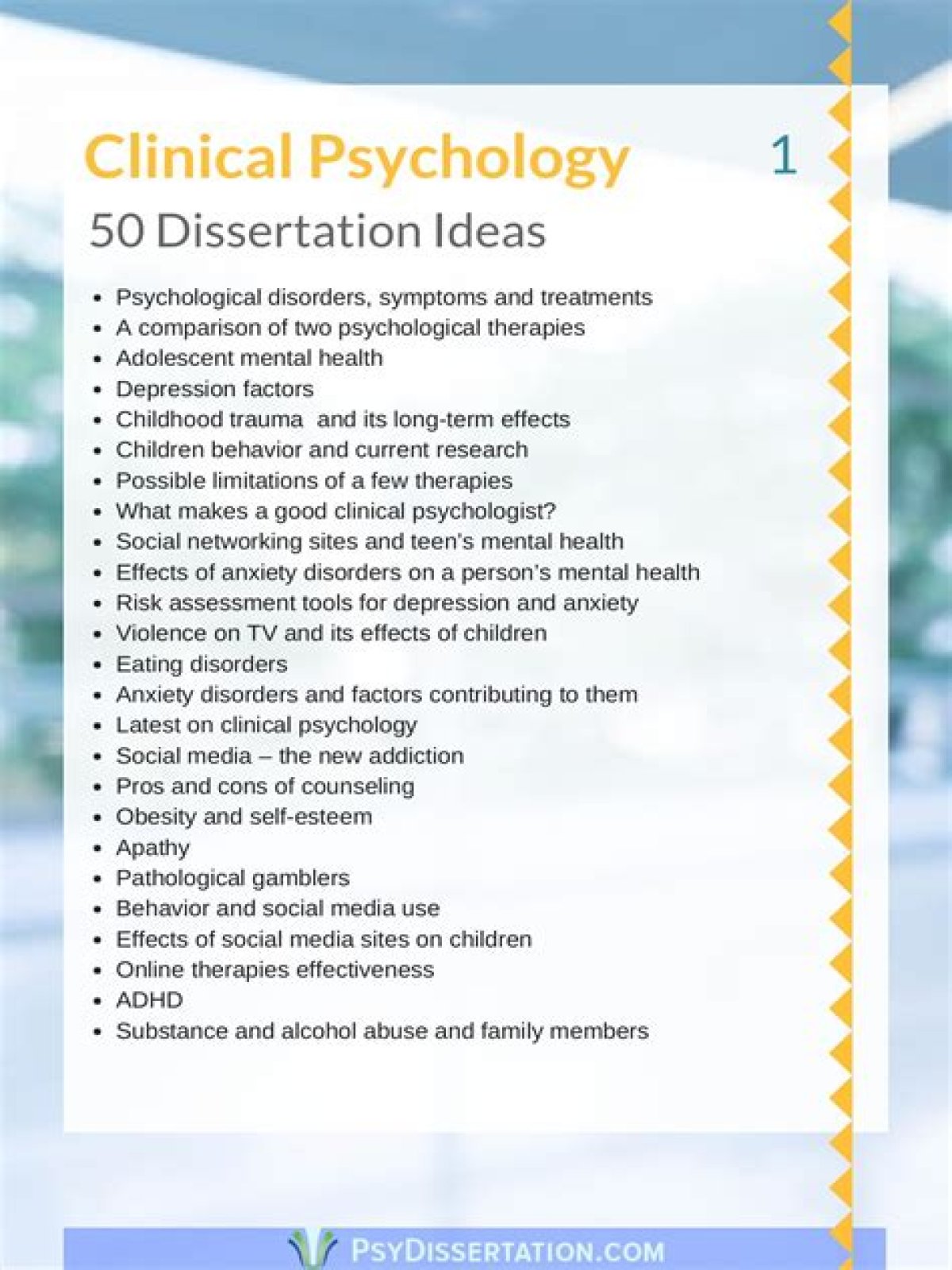 Psychology Dissertation