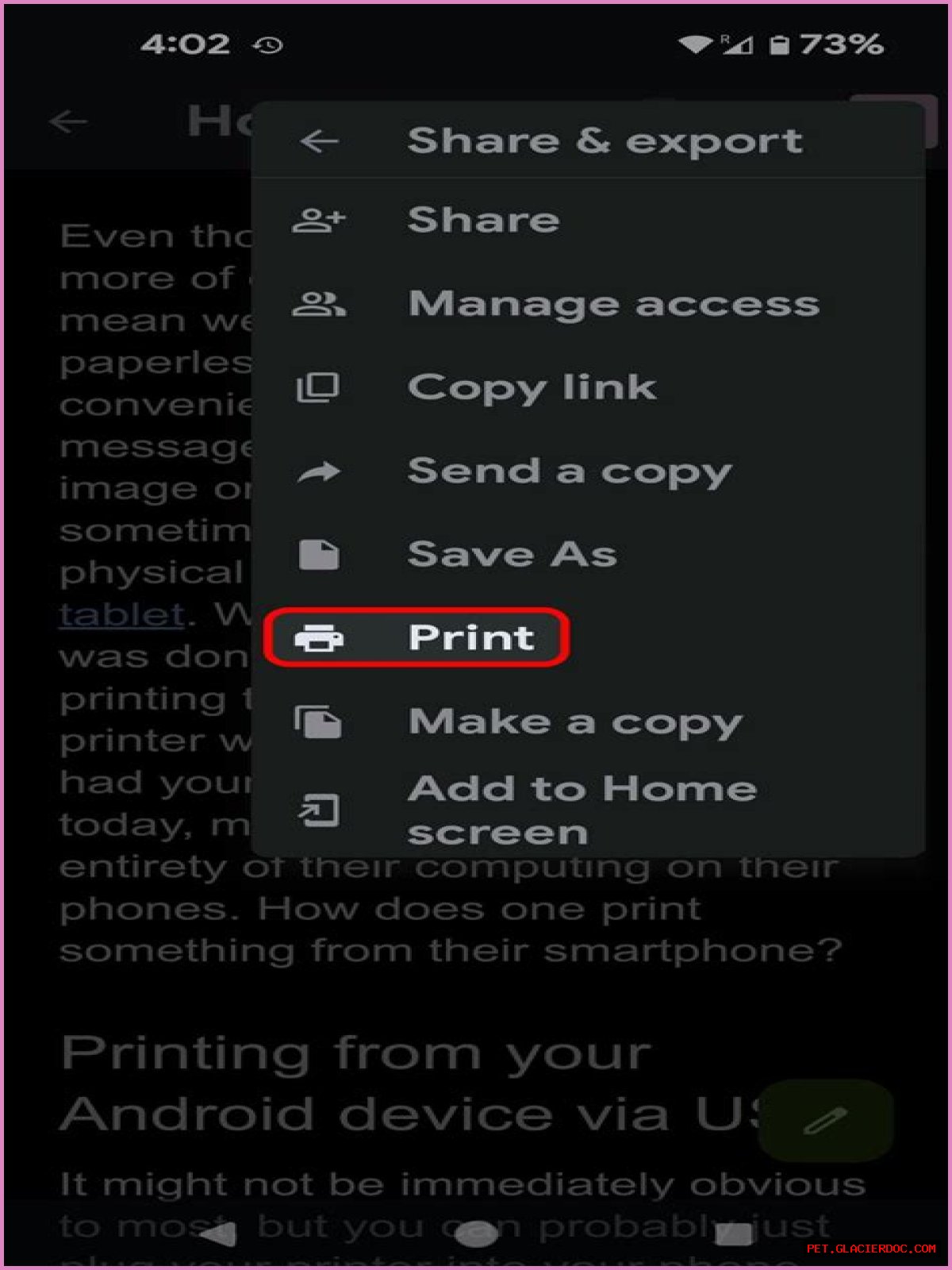 Quick Answer: How To Print From Android Phone?