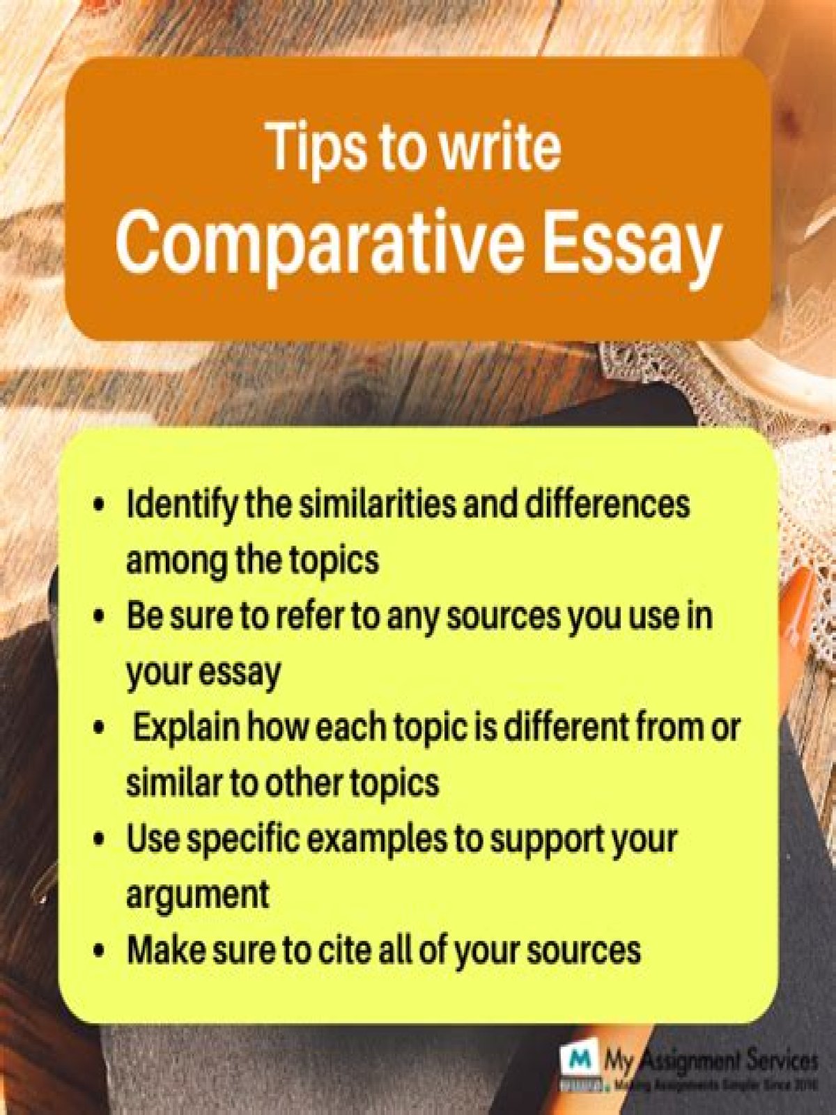 The right way to Write a Comparative Essay?