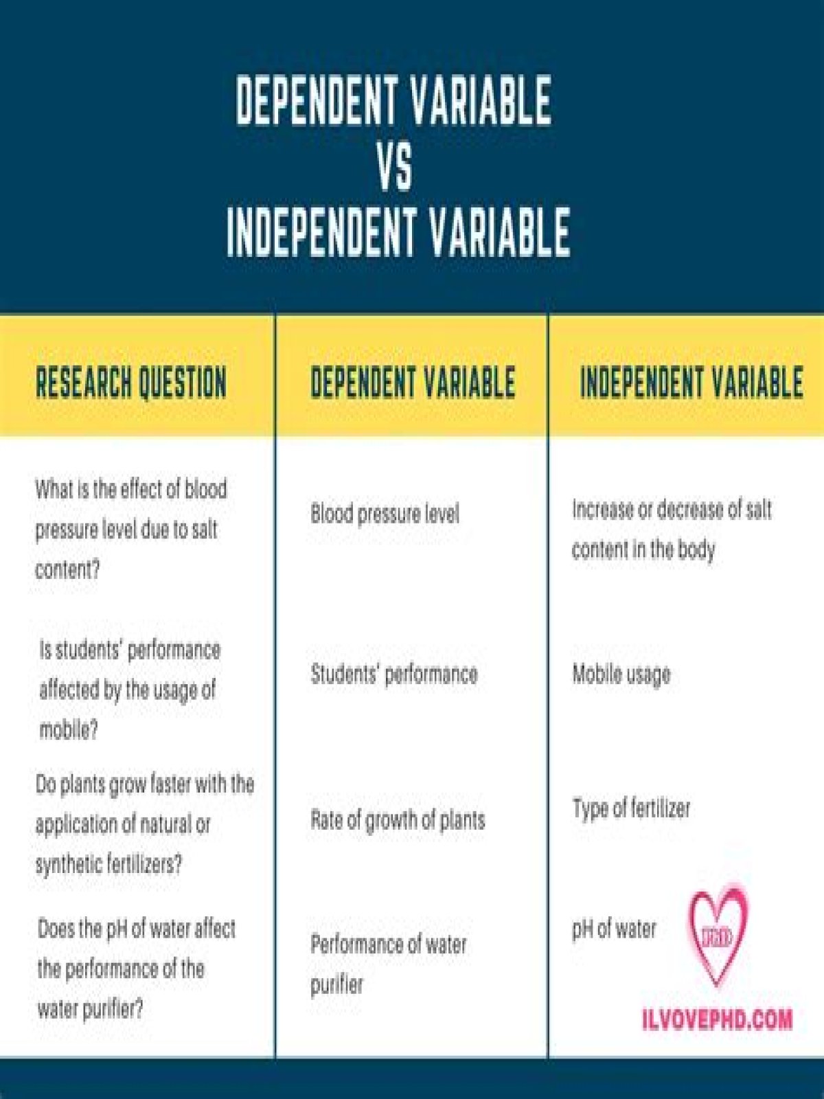 What is an independent variable in a research paper?