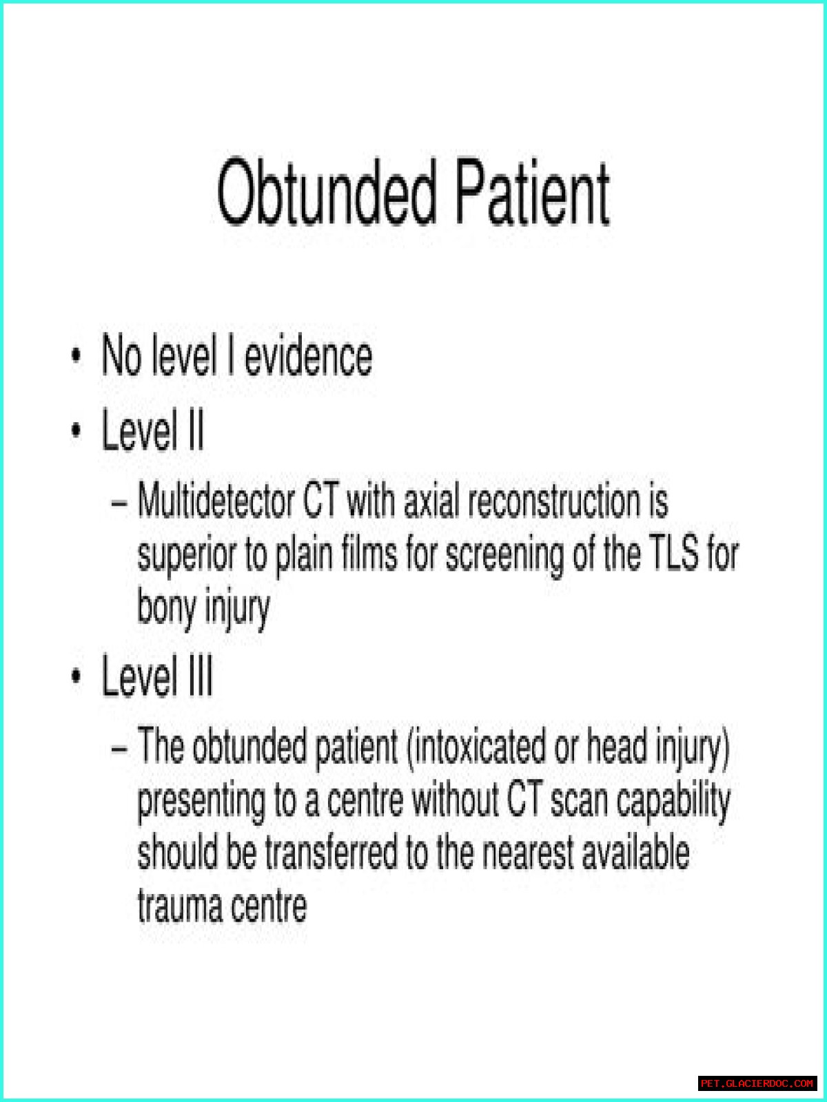 What is an Obtunded patient