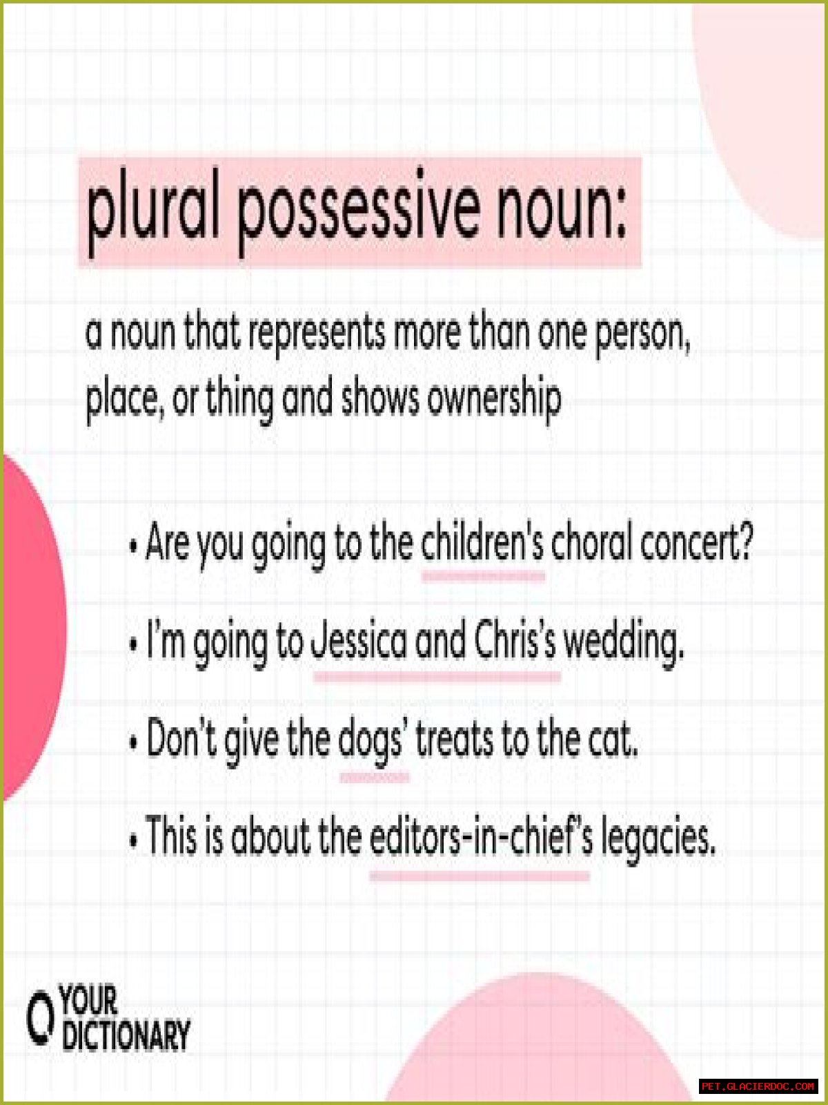 What is the plural possessive of country?