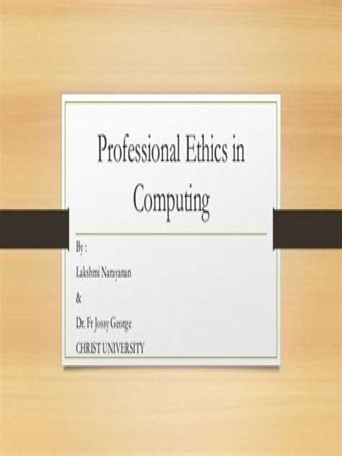 What is the professional code of ethics for the computing science profession