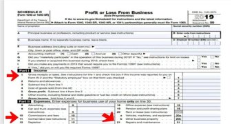Where is 1099-MISC reported on Schedule C?