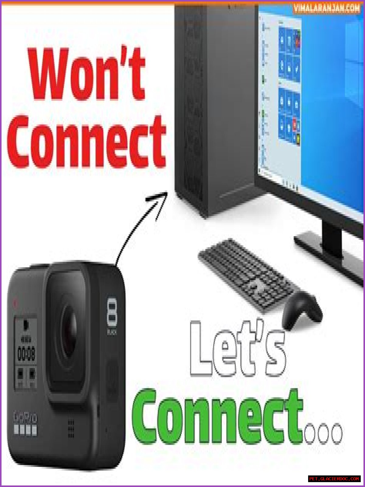 Why isn't my GoPro connecting to my computer?