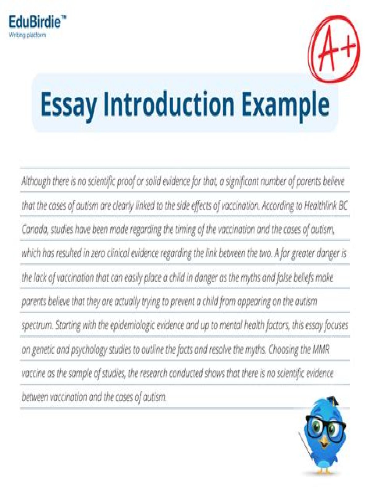 Writing a Important Essay Does Not Imply Being Adverse